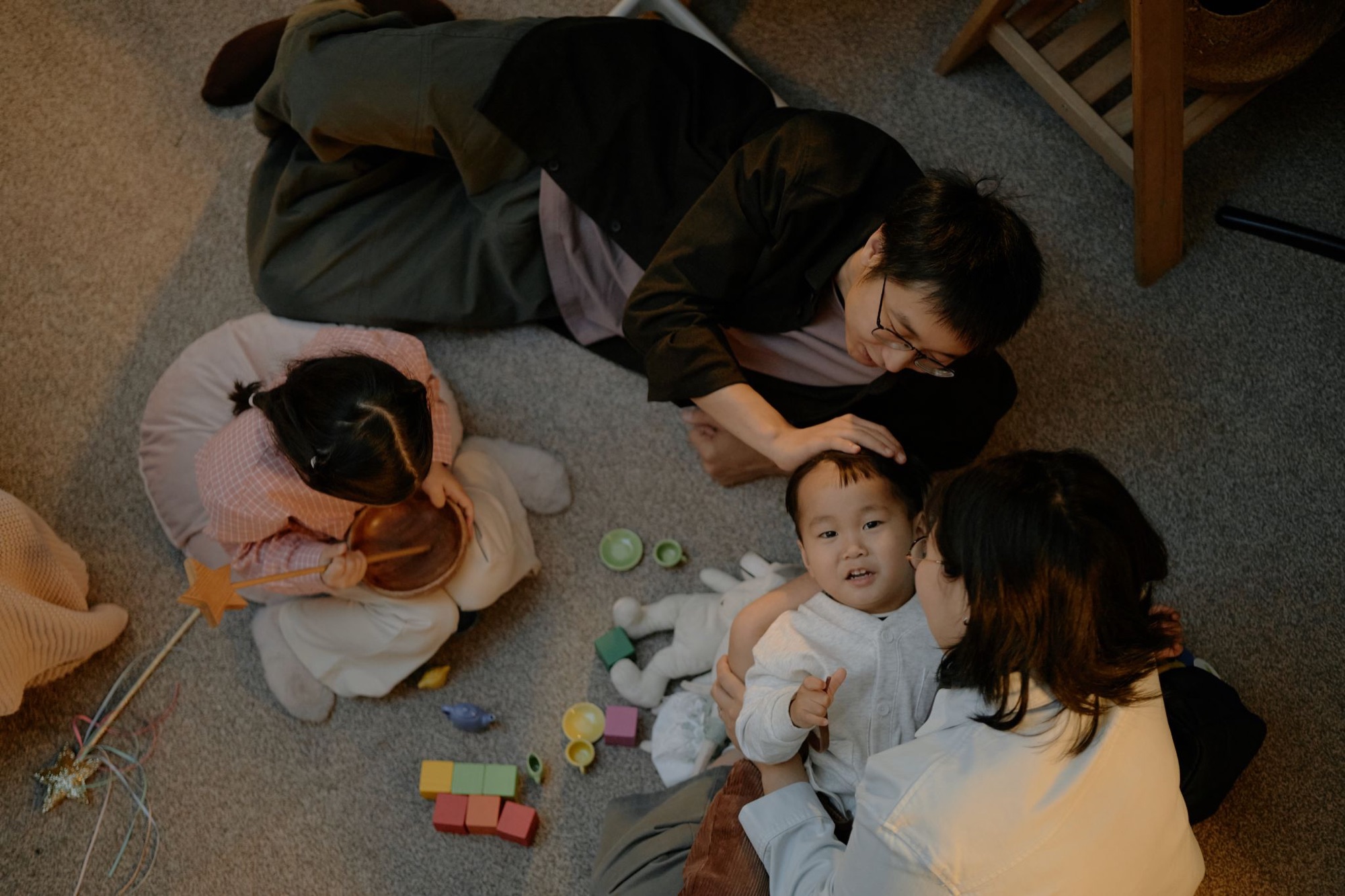 一家人一起享受親子時光